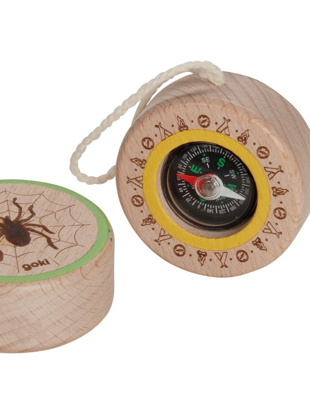 NWT Goki Wooden Toys Wood Compass